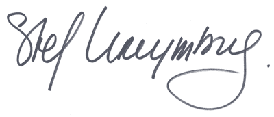 Handtekening Stef Kreymborg